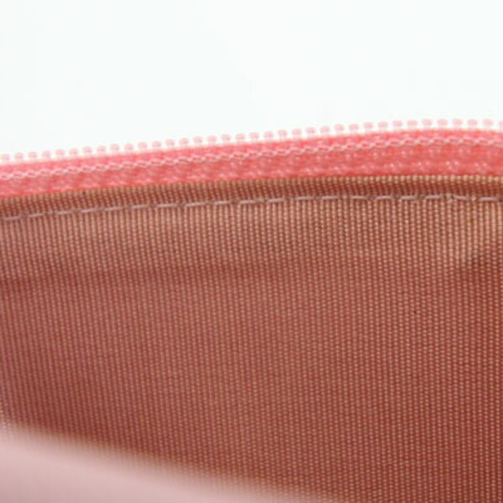 CHANEL Authentic Pink Leather Logo Wallet - Picture 8 of 8